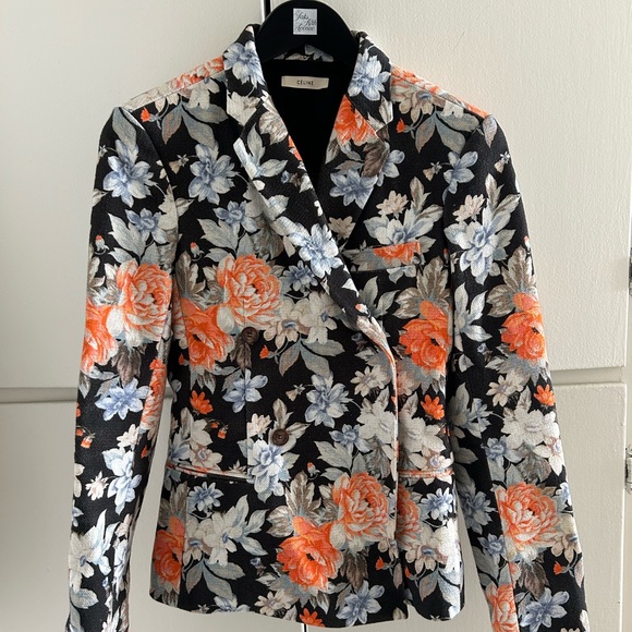 Celine Jackets & Blazers - Celine Floral Print Blazer